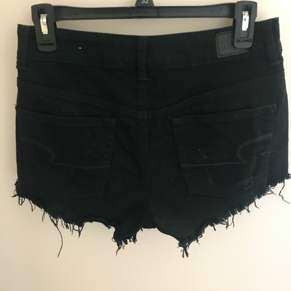 AE High Rise Distressed Jean Shorts - Picture 3 of 5